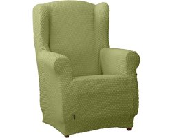 Stoelhoes Oorfauteuil - Elastische Beschermhoes - Meubels Vernieuwen - Bi-elastische Stof - 70 tot 110 cm - Groen