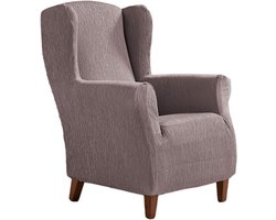 Stoelhoes Oorfauteuil - Fauteuilhoes Bankovertrek - Meubels Vernieuwen - Elastische Jacquard Stof - 70-110 cm Breed - Roze