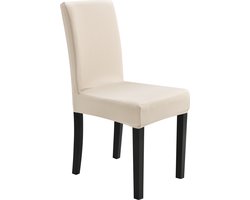 Stoelhoes stoelovertrek hoes voor stoelen stretch zandkleur