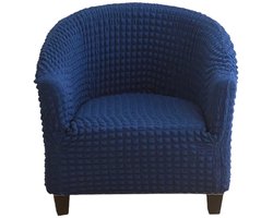 Stoelhoes voor kuipstoel - 65 x 55 x 90cm - Meubel bescherming - Voorstoelhoezen - Universele - Elastische fleece - Meubels beschermen - Herbruikbaar - Eenvoudig in Gebruik - Voor Voorstoelen - Blauw