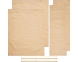 - Stoelhoezen - 2 Sets - Canvas - Vervanging - Draagbare stoelhoezen - Khaki - Vouwstoelen - Canvas doek - Casual - Tuinaccessoires - Geschikt voor directeursstoelen.
