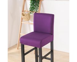 Stoelhoezen Kinderstoel - Hoezen Eetkamerstoel - Meubels Beschermen - Kreukvrij Materiaal - Set van 2 - Blauw