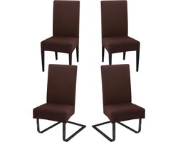 Stoelhoezen, set van 4 schommelstoelen, afneembaar, wasbaar, decoratie, stretch stoelbekleding voor eetkamer, bruiloft, hotel, keuken, feestdecoratie, ceremonie, koffie