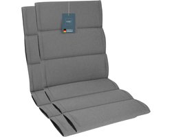 Stoelkussens Tuinmeubelen - Zitkussens Set - Comfortabel Zitten - Teflon Bescherming - 2 Stuks - Midden Grijs
