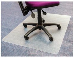 Stoelmat Floortex PVC 120x90cm voor zachte vloeren
