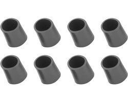 Stoelpoten Beschermers - 8 Stuks Rubber Caps voor Meubels met 14mm Diameter - Vloerbescherming voor Sofa, Tafel en Tuinmeubelen in Zwart