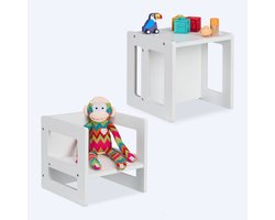 Stoeltje kind - set van 2 - wit