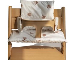 Stoelverkleiner beer - kussenset beer - stoelverkleiner voor stokke tripp trapp - kinderstoel verkleiner - stoel kussen