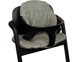 Stoelverkleiner - Geschikt voor Cybex Lemo Kussenset - Kinderstoel Verkleiner - Perfecte Pasvorm - Zachte wafelstof - 3 Delig - Extra dik - Geplastificeerd - Zand Luipaard