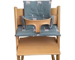 Stoelverkleiner giraffen - kussenset giraf - stoelverkleiner giraffe voor stokke tripp trapp - kinderstoel verkleiner - stoel kussen