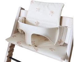 Stoelverkleiner konijn - kussenset konijn - stoelverkleiner voor stokke tripp trapp - kinderstoel verkleiner - stoel kussen