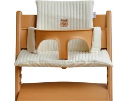 Stoelverkleiner ribbel eekhoorn - kussenset eekhoorn - stoelverkleiner voor stokke tripp trapp - kinderstoel verkleiner - stoel kussen