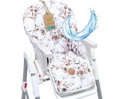 Stoelverkleiner voor kinderstoel Baby Stoelkussen Stoel - Kinderzitkussen voor Ikea Peg Perego Kinderstoel Stoelhoes voor kinderstoel Babystoel en kinderstoelen Oeko-Tex certificaat Bladeren