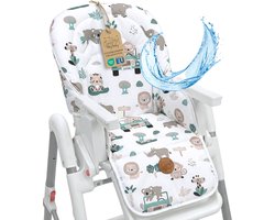 Stoelverkleiner voor kinderstoel Baby Stoelkussen Stoel - Kinderzitkussen voor Ikea Peg Perego Kinderstoel Stoelhoes voor kinderstoel Babystoel en kinderstoelen Oeko-Tex certificaat Afrika