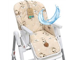 Stoelverkleiner voor kinderstoel Baby Stoelkussen Stoel - Kinderzitkussen voor Ikea Peg Perego Kinderstoel Stoelhoes voor kinderstoel Babystoel en kinderstoelen Oeko-Tex certificaat Giraffen