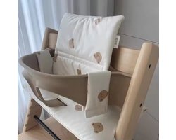 Stoelverkleiner voor kinderstoel - Beertjes - Meegroei - Waterbestendig Kussenset