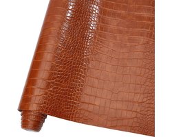 Stof 134 cm x 30 cm Faux PU voor Reliëf Maken Naaien Huid Graan Lakens Stof Materiaal DIY Stoffering Ambachten Handtassen Meubels Auto Wrapping Lederen Oorbellen Schoenen