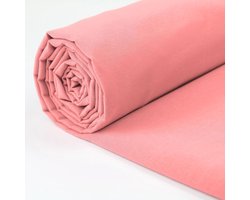 Stof - 150 cm Breed - Effen Katoenen Stof per Meter - Ideaal voor Quilten, Naaien, Kleermaken, Gordijnvoeringen, Draagtassen, Beddengoed, Kussenslips - Licht Roze 1 Meter