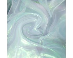 Stof, 150 cm iriserende pailletten gradiënt organza kant voor bruiloft fotografie achtergrond jurk partij doe-het-zelf benodigdheden, wit