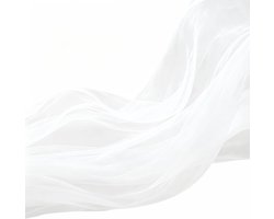 Stof, 160 cm x 3 meter/5 m/10 m, transparante netstof, decoratieve stof om te naaien voor bruiloft, feest, boog, jurk, tule rok, sluier en doe-het-zelf decoratie (wit, 160 cm x 3 m