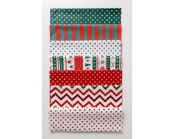 Stof Kerst - pakket 7 lapjes - 20 x 25 cm - home deco - quilt - patchwork - Kerstmis