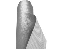 Stof, nepleer, vinyl, waterdicht, materiaal, voor kleding maken, bekleding, tafelkleed, tassen, korte broeken, rokjes, glimmend zilver, 5 meter, 500 x 140 cm