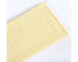 Stof per meter Karo naaistof decoratiestof met Gingham-patroon modestof polyester katoen stof om te naaien retro decoratiestof voor doe-het-zelf handgemaakte kleding geel-wit 200 x 148 cm