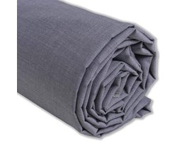Stof popeline grijs - 200 cm x 150 cm - Made in Italy - per meter om te naaien, kleding, voering, woonaccessoires, patchwork, effen stof om te naaien