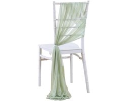 Stof stoeldecoratie bruiloft stoel sjerpen, strikken, chiffon decoratieve stoffen, 20 x 275 cm, 1 stuk