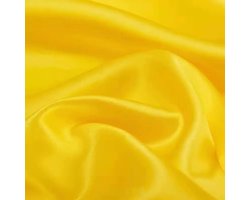 Stof, stoffen om te naaien satijn stof per meter, decoratieve stof, effen kleuren kledingstof, naaistof voor modekleding, cadeau, handwerkdecoratie, geel