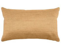 Stof Textile sierkussen Bea - camel - 30 x 50 cm - bank kussens - zitkussens - binnen/buiten - polyester
