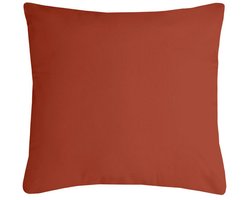 Stof Textile sierkussen Nelson - terracotta - 60 x 60 cm - bank kussens - zitkussens - binnen/buiten - polyester
