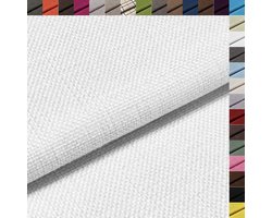 Stof Wit 1000 x 148 cm, Meubelstof per Meter, Bekledingsstof 350 g/m², Slijtvaste Structuurstof, Ideaal voor Meubels Bekleden, Gordijnen, Sofa en Stoelen