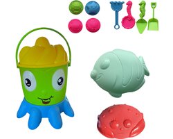 Stoff - Strand set zandkastelen en steden bouwen 13 delig - Strand speelgoed - Strandspeelgoed - Zandset - Zandbak set - Zandbak speelgoed - Zandbakspeelgoed - Zandkasteel bouwen - Zomer Strandspeelgoed - Strandemmer - Strandschep - Strandset