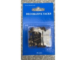 Stoffeer-SPIJKER. Stoel -Nagel. Bekleding- bronskleurig - 48 stuks. WVSA.