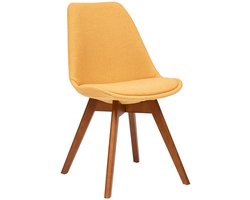 Stoffen Eetkamerstoel Berenice Geel