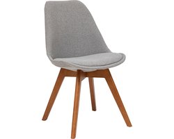 Stoffen Eetkamerstoel Berenice Grijs