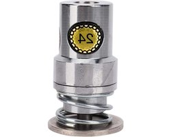 Stoffen Hoes Knoopvorm Ronde Broodvorm Persgereedschap Geschikt voor handpersmachine DIY Windjacks Riemen Wollen jassen Overhemden Truien Broeken Donsjacks Jeans Cheongsams(24L)