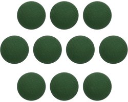 Stoffen Knopen - Beklede Knoppen - Kleding Decoratie - Metalen Schacht - 20 mm Diameter - Legergroen