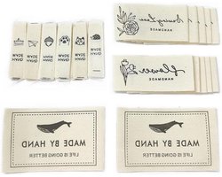 Stoffen Labels - Naaiwerk - Personaliseerbaar - Handgemaakt - Kleding en Handwerk - Labels voor Decoraties - Geschikt voor Naaien - Verschillende Kleuren en Maten
