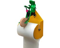 Stoffen rolhouder - Kikker dispenser - Badkamer decoratie - Uniek kikkerontwerp - 30.9 x 27.9 cm - Niet gespecificeerd