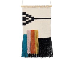 Stoffen wanddecoratie ABDO Katoen 113 cm Multicolor