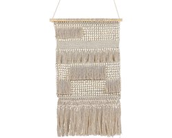 Stoffen wanddecoratie GUJRAT Katoen 102 cm Beige