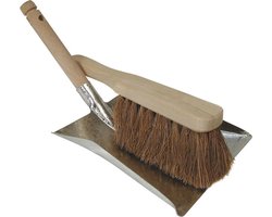 Stoffer en Blik set voor buiten - Hout/metaal