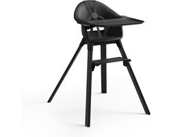 Stokke Clikk Kinderstoel, Middernacht Zwart - Alles-in-één kinderstoel met dienblad + harnas - Licht, duurzaam, fijn voor onderweg - Geschikt voor 6-36 maanden of maximaal 15 kg