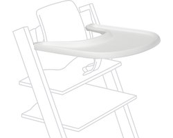 Stokke Dienblad, Wit - Past bij babyset Tripp Trapp - Handig om te gebruiken en schoon te maken - BPA-vrij plastic - Voor peuters van 6-36 maanden