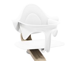Stokke Nomi Babyset, Wit - Biedt zij- en rugsteun als je baby leert zitten - Past bij alle Nomi-stoelen