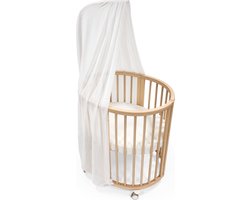 Stokke Sleepi-bedhemeltje V3, Wit - Creëer een gezellige, rustige omgeving voor je baby - Eenvoudig te monteren - Lichtgewicht stof - Past bij Sleepi Mini & Bed