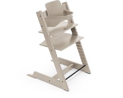 Stokke® Tripp Trapp® Bundle Stoel Cashmere Grey | Babyset Cashmere Grey | Tray White