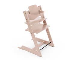 Stokke Tripp Trapp-kinderstoel, sereen roze - inclusief stoel + babyset2 voor kinderen van 6-36 maanden - verstelbaar, ergonomisch en gemakkelijk schoon te maken